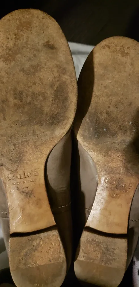 Chloe Knee High Heloise Equestrian Stone Leather Boots - 37 image indicator(5)