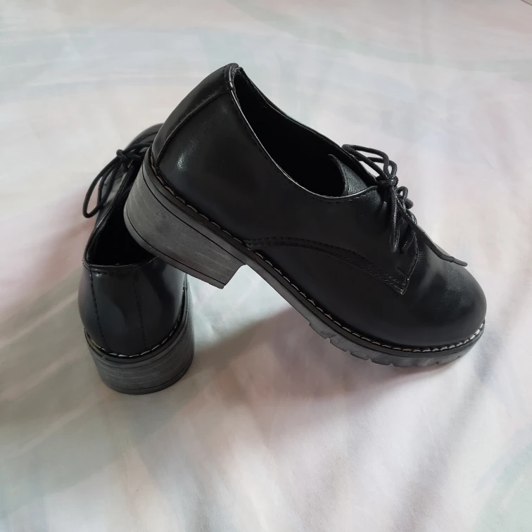 🆕Women's Black Lace-Up Oxford Shoes