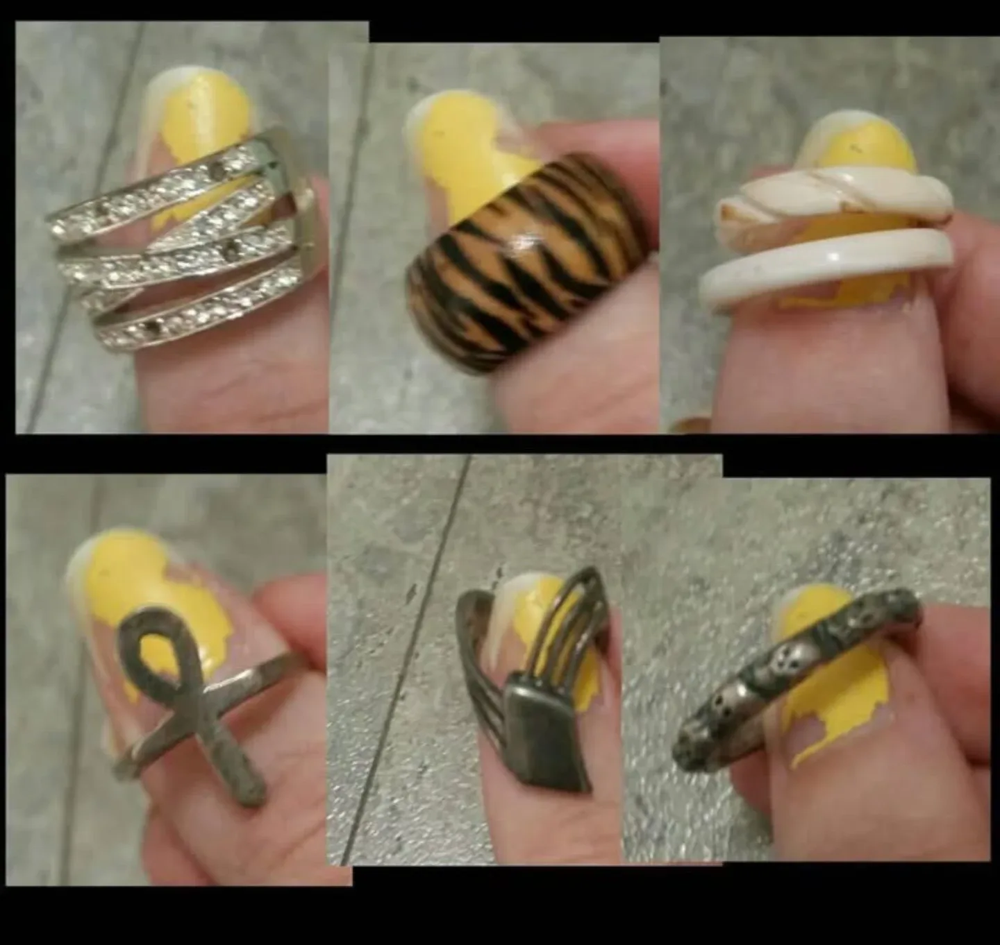 Earrings and Rings Lot Jewelry Costume Random image indicator(9)