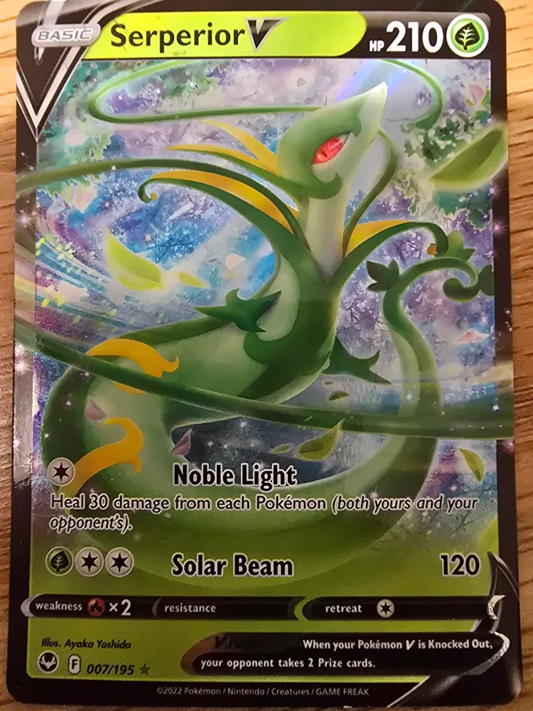Serperior V Pokemon Card 007/195 thumbnail