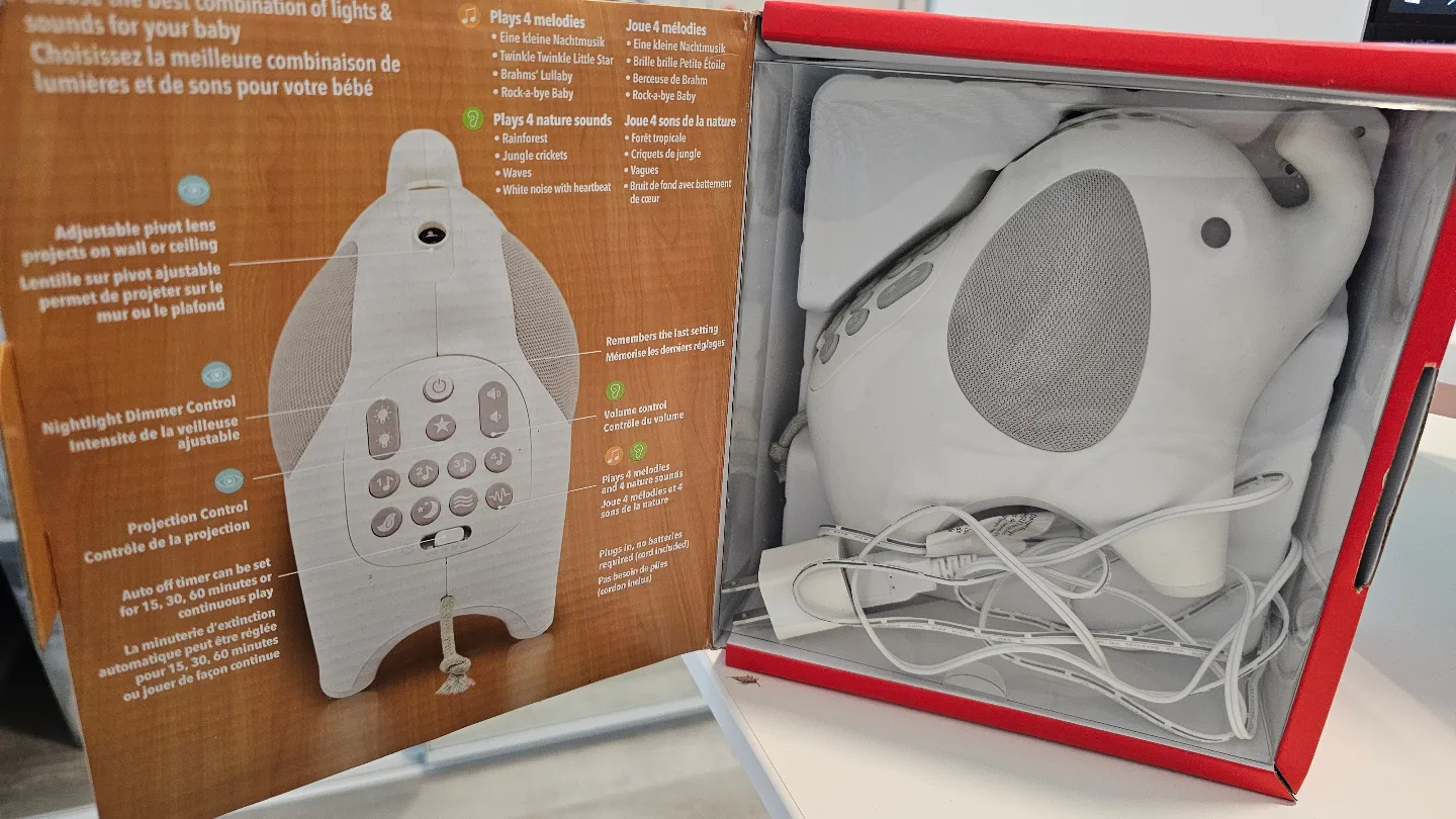 Skip Hop Moonlight & Melodies Nightlight Soother - Elephant image indicator(2)