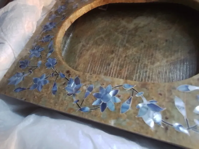 Stone picture frame with mother of pearl inlay💚 image indicator(3)