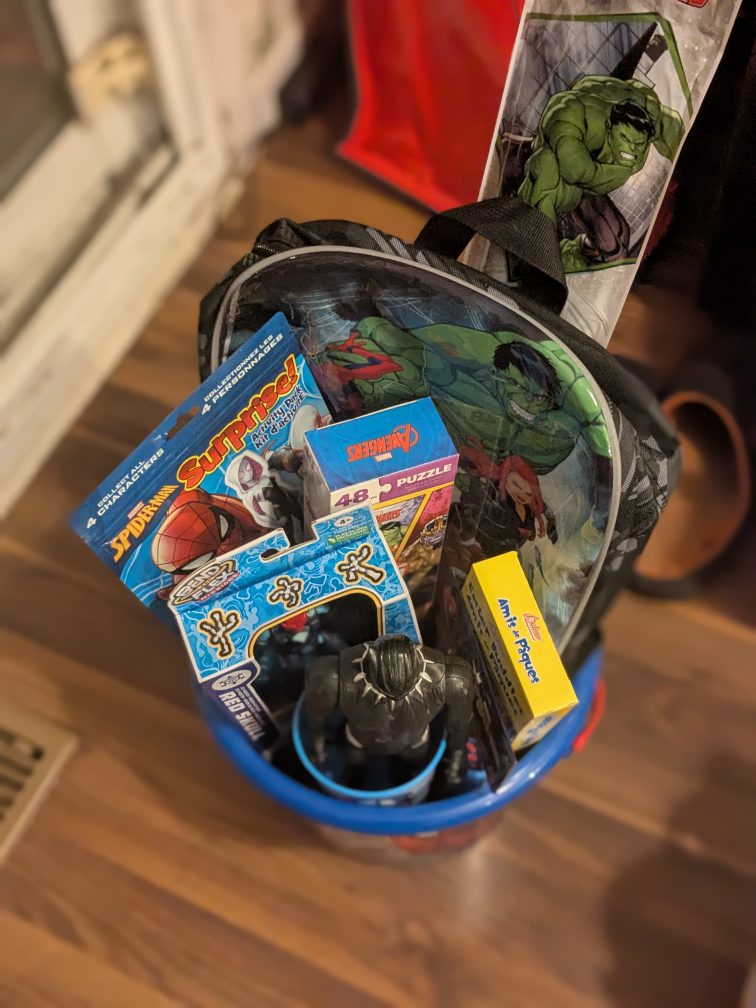 Avengers-themed Kids' Gift Basket