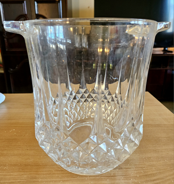 Vintage Large Crystal Champagne Ice Bucket💚 - photo 3