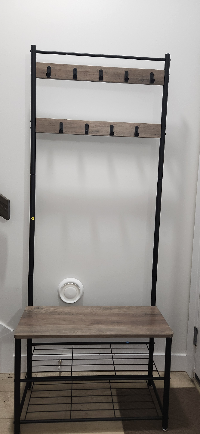 Hall Tree with Bench and Shoe Rack
