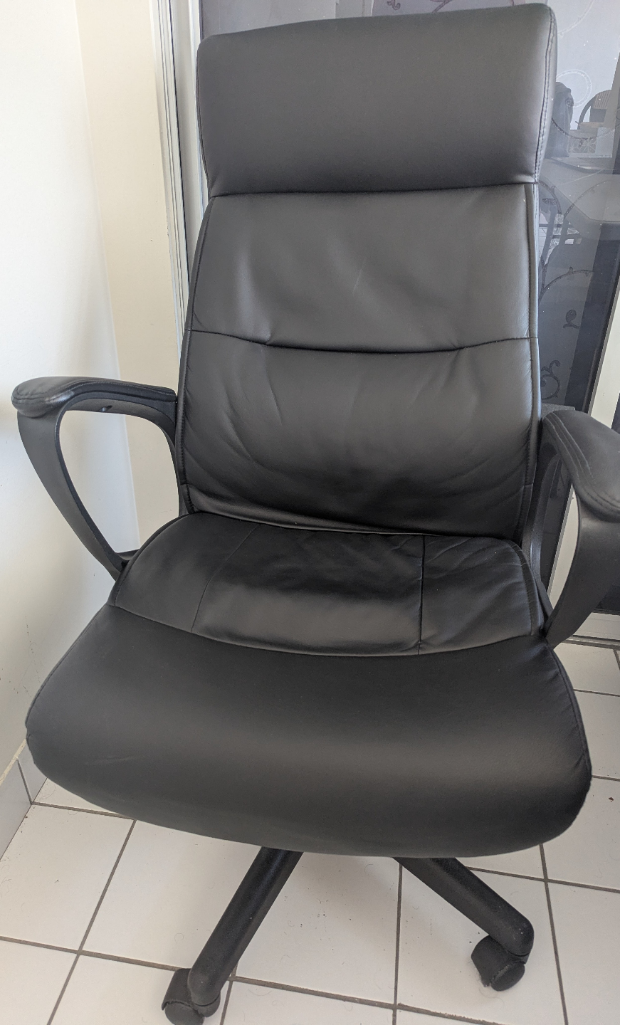 Black Leather Office Chair