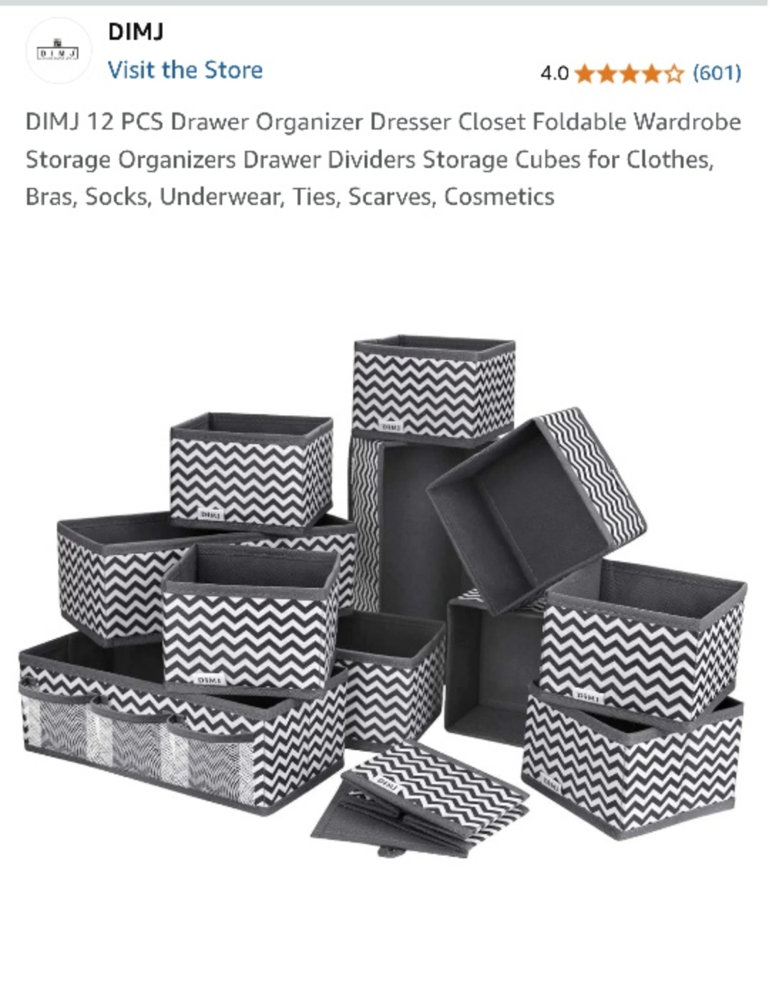 DIMIJ 12-Piece Drawer Organizers + Portable Wardrobe Closet💚 - photo 3