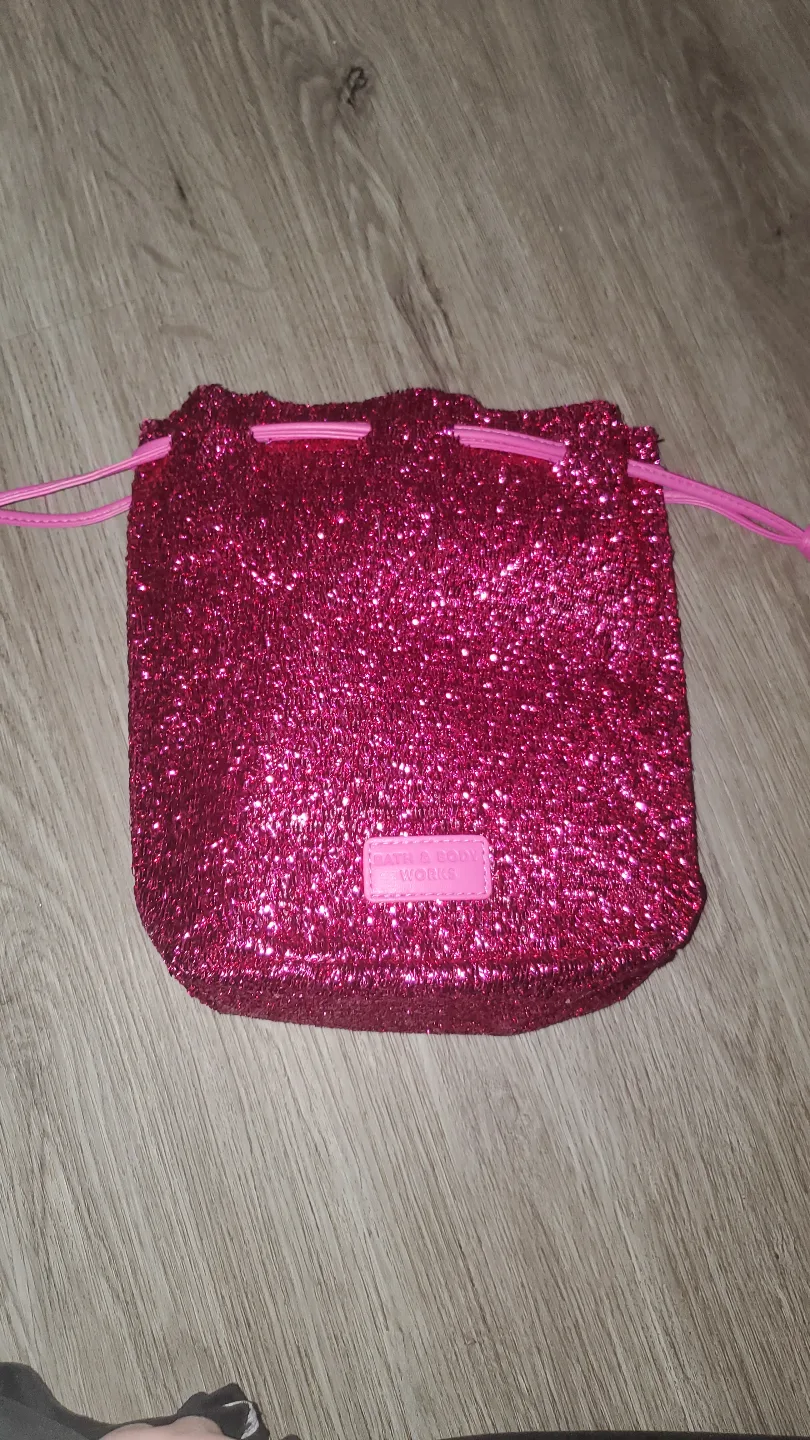 Pink Glitter Drawstring Bag image indicator(3)