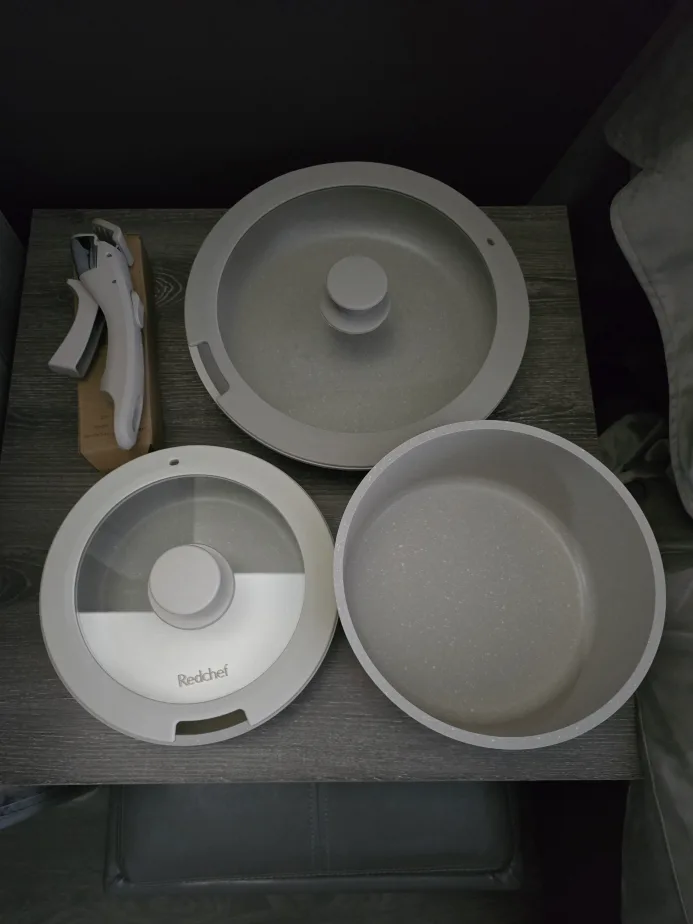 6-Piece Cookware Set with Glass Lids and a Removable Handle thumbnail