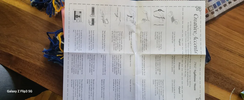 Creative Accents Needlepoint Kit - Night Moon 💚 image indicator(6)