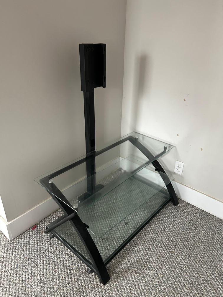 Glass TV Stand with Mount