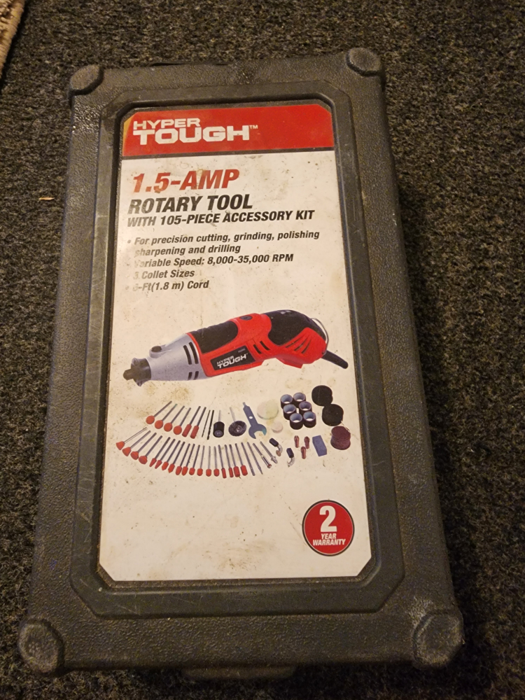 Hyper Tough 1.5-Amp Rotary Tool with 105 Accessories 5 Wrenches - photo 2