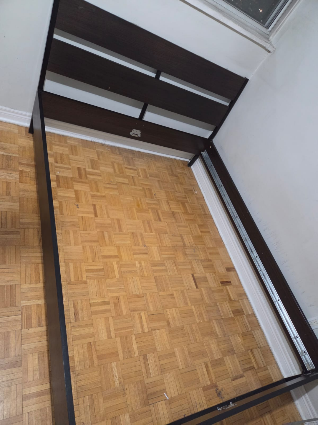 Queen size bed frame with headboard