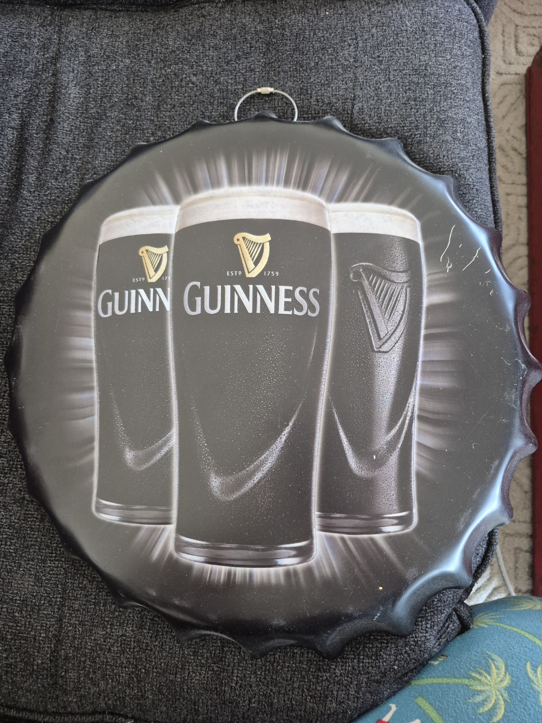 Guinness Beer Cap Sign