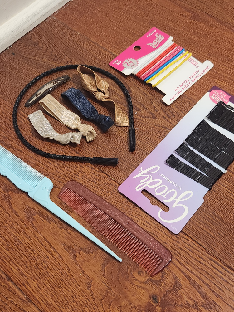 💚 Hair Accessories Bundle: Combs, Headband, Hair Ties - photo 2