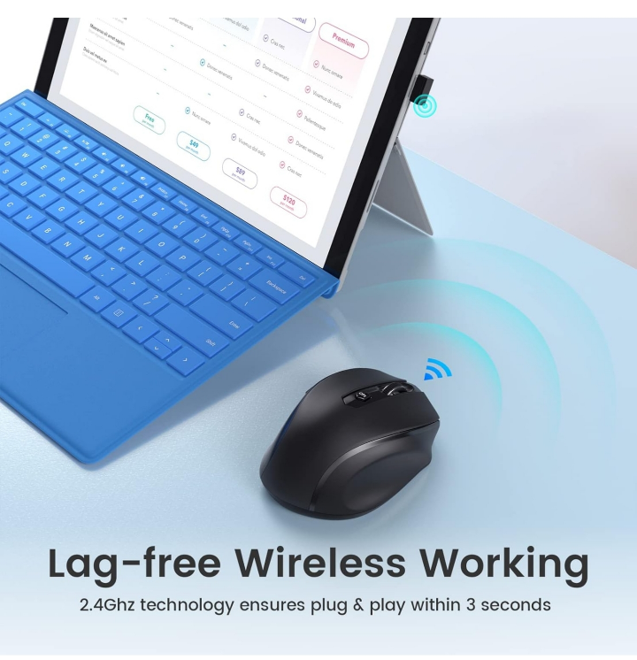 Erganomic wireless mouse (incl. battery) - photo 5