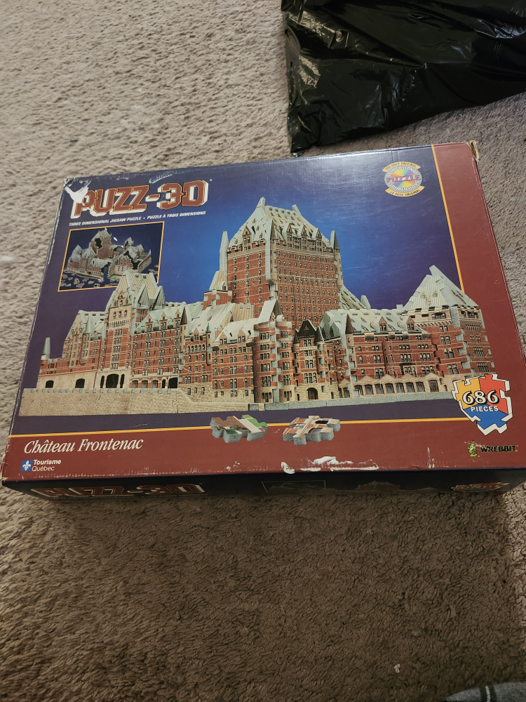 Puzz 3D Chateau Frontenac 686 Piece 3D Jigsaw Puzzle