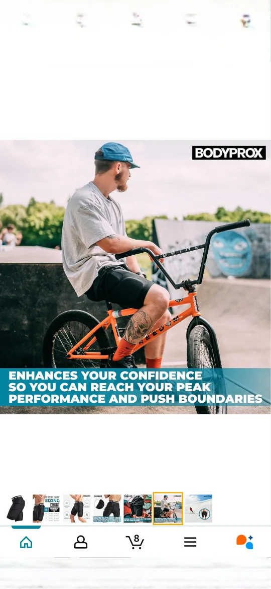 Bodyprox Protective Shorts - Hip Pads for Sports image indicator(2)