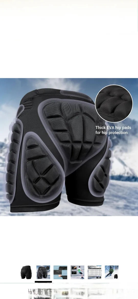 Bodyprox Protective Shorts - Hip Pads for Sports image indicator(3)