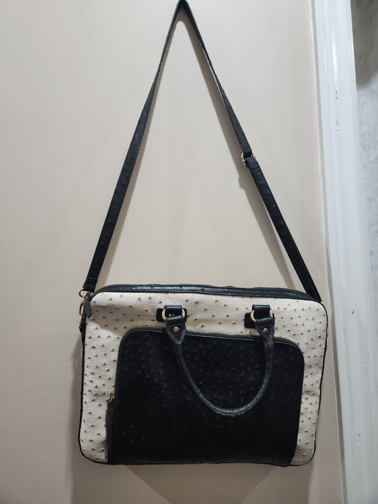 Aldo Ostrich-Print Briefcase