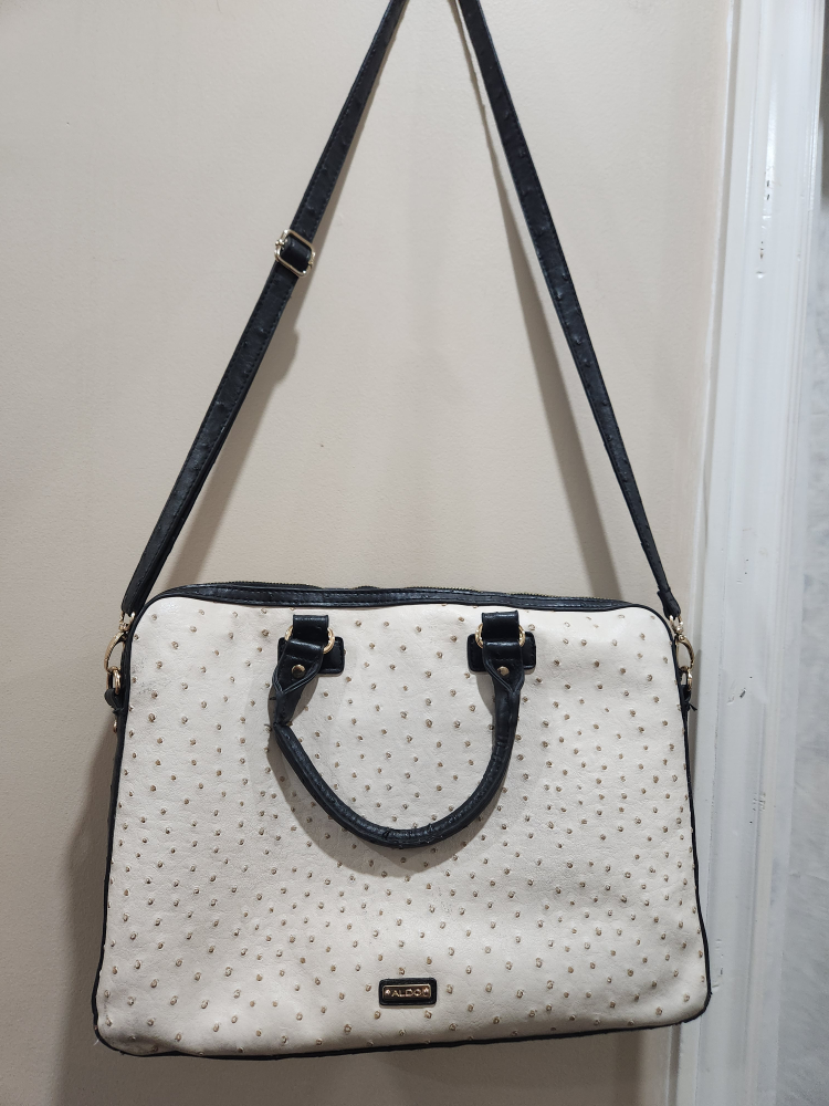 Aldo Ostrich-Print Briefcase - photo 2