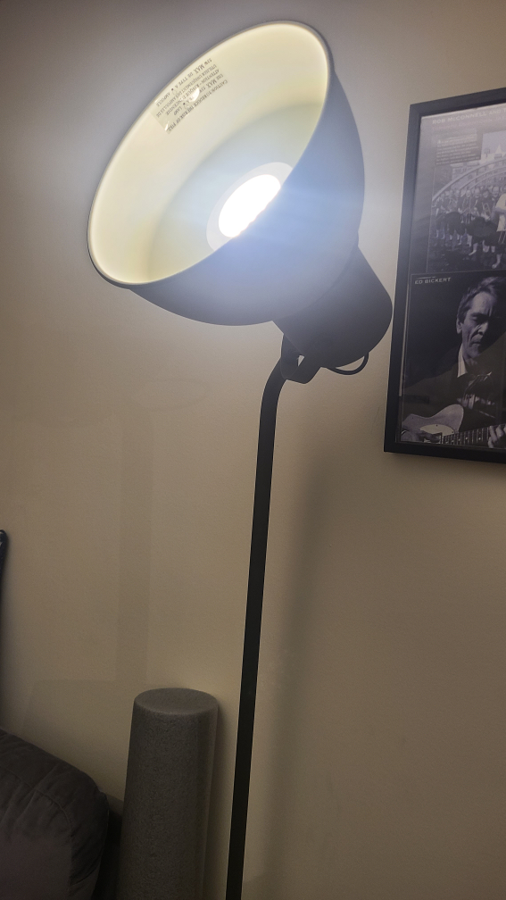 Tall Ikea Floor Lamp with LED Bulb