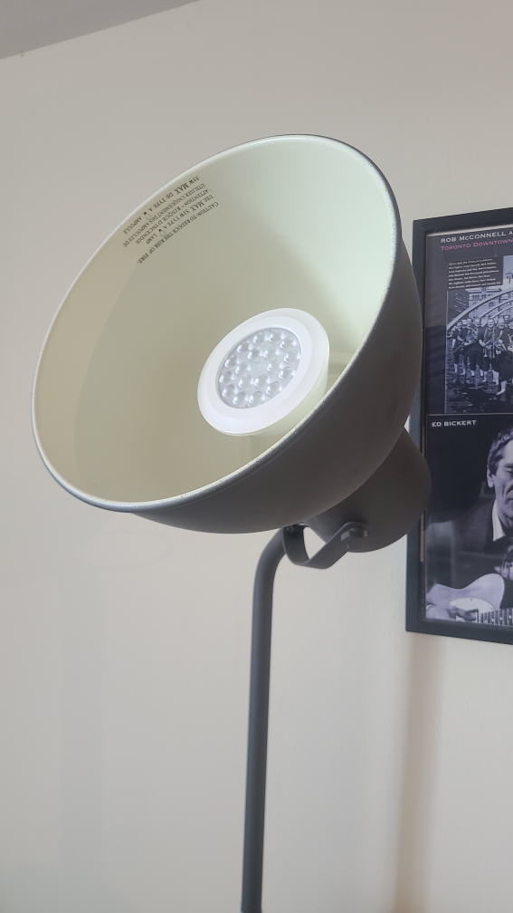 Tall Ikea Floor Lamp with LED Bulb - photo 5