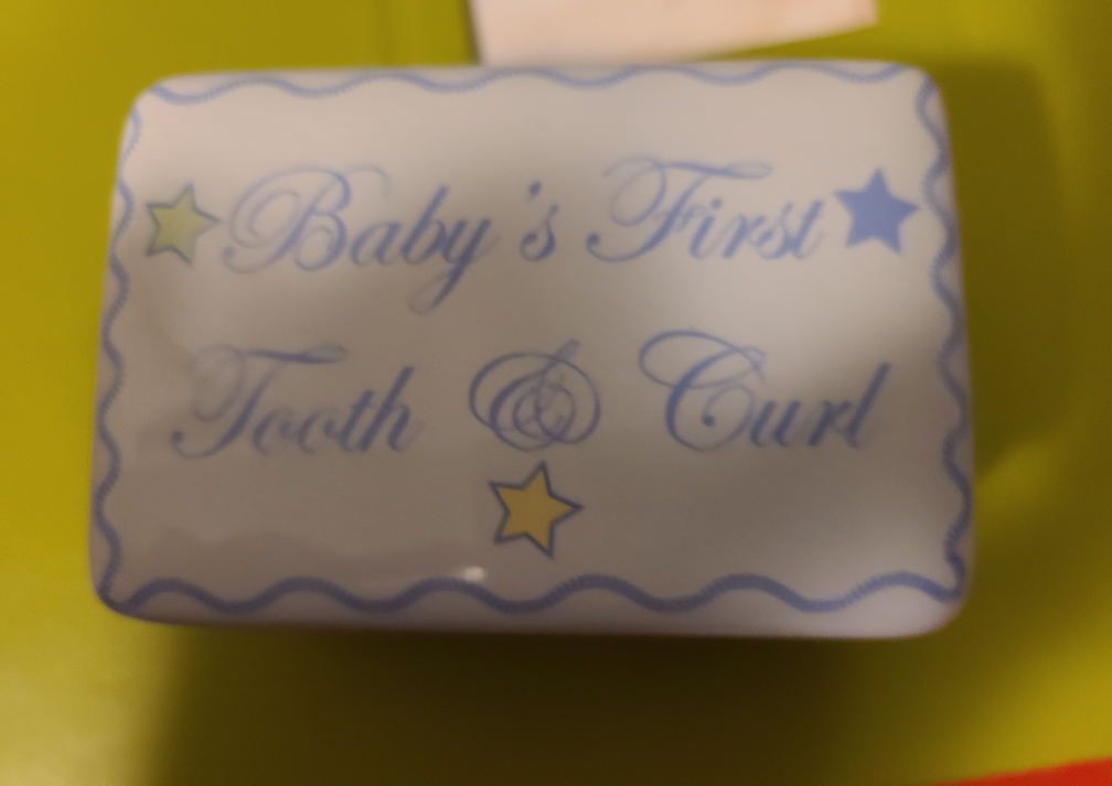 Baby's First Tooth & Curl Keepsake Box