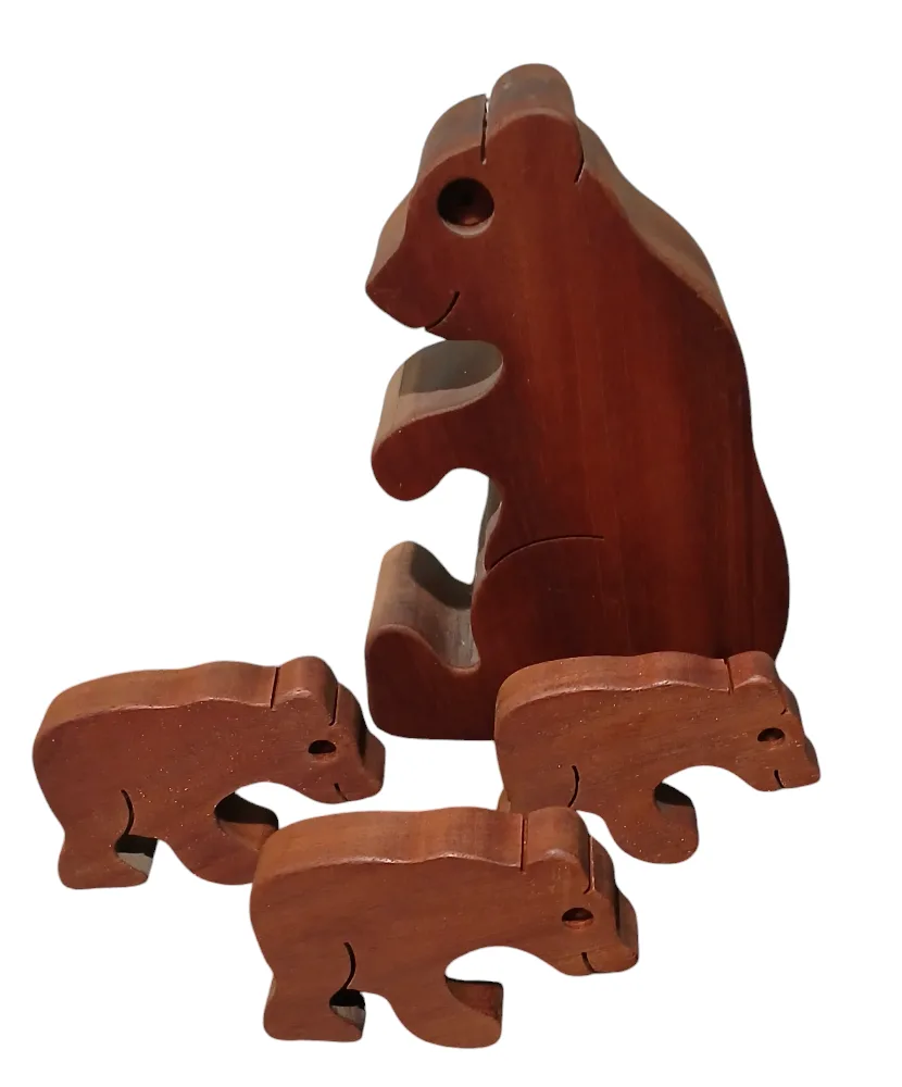 Wooden Bear Family Puzzle image indicator(2)
