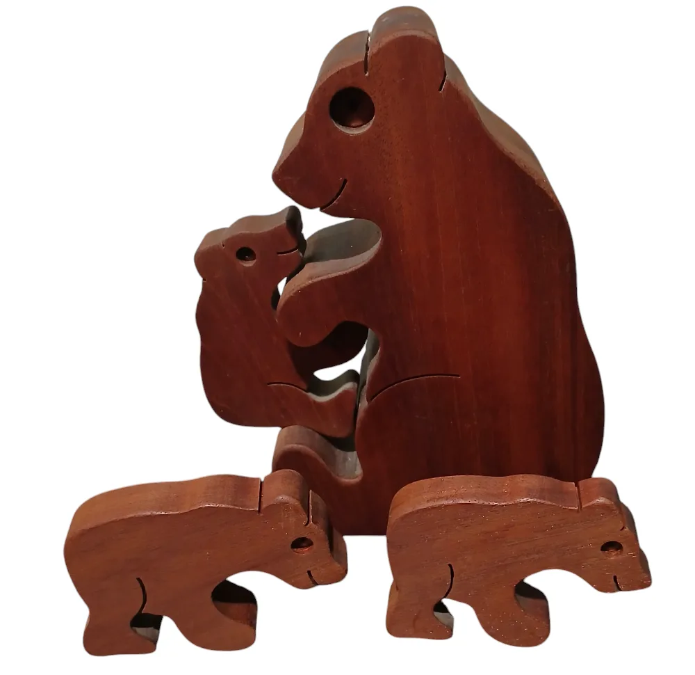 Wooden Bear Family Puzzle image indicator(3)