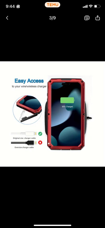 iPhone 15 Pro Max Waterproof Case - Red - photo 5