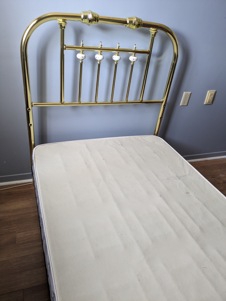 Brass Headboard Twin Bed Frame - photo 2