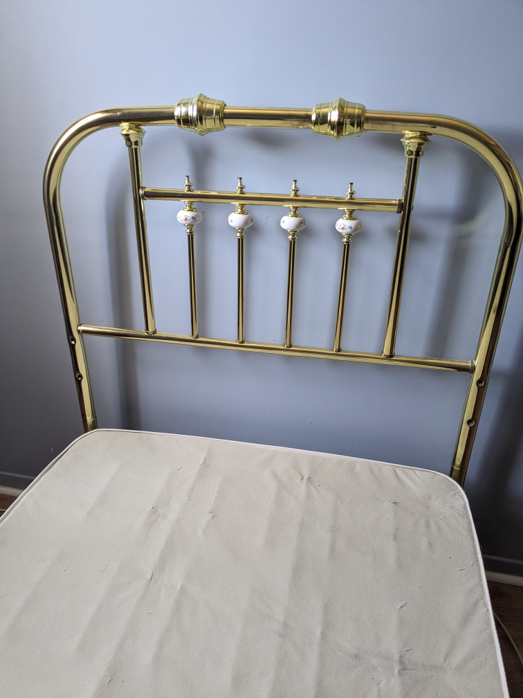 Brass Headboard Twin Bed Frame - photo 4