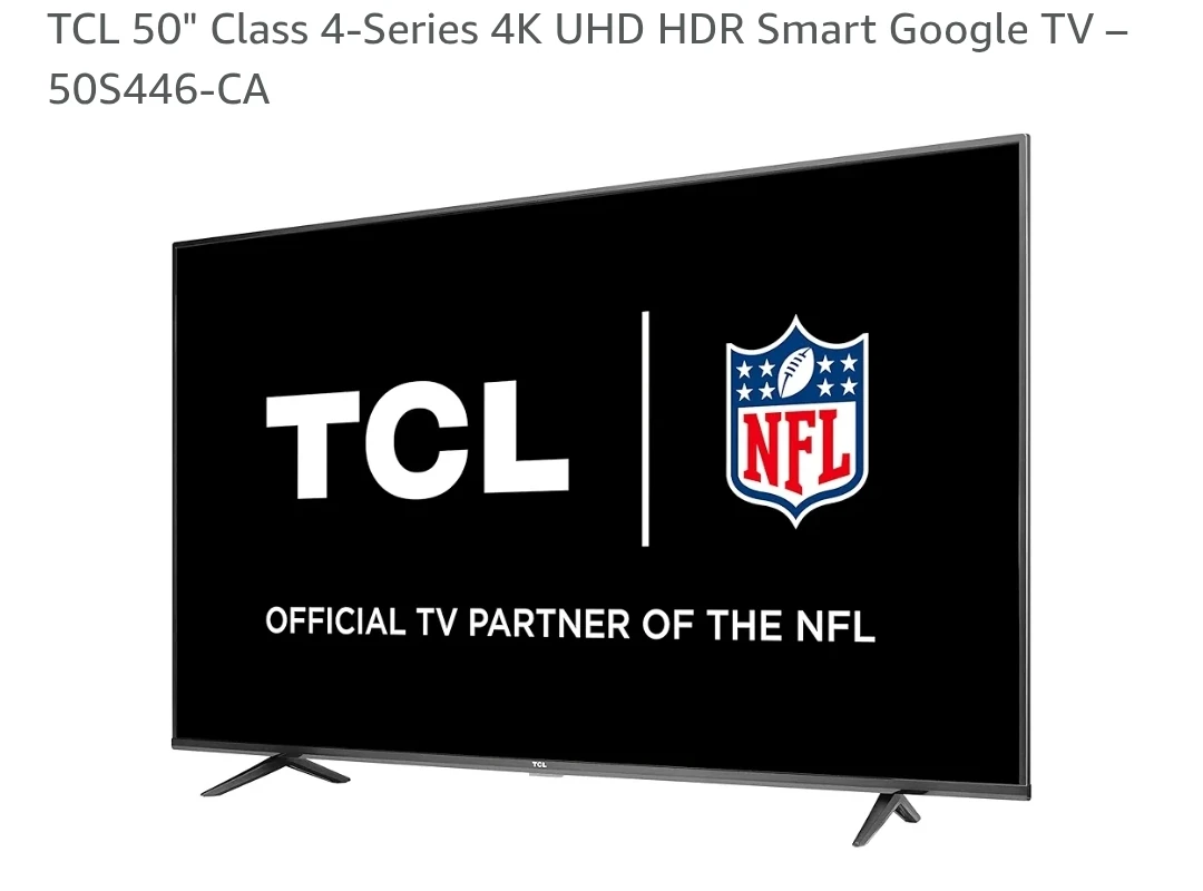 TCL 50" Class 4-Series 4K UHD HDR Smart Google TV – 50S446-CA