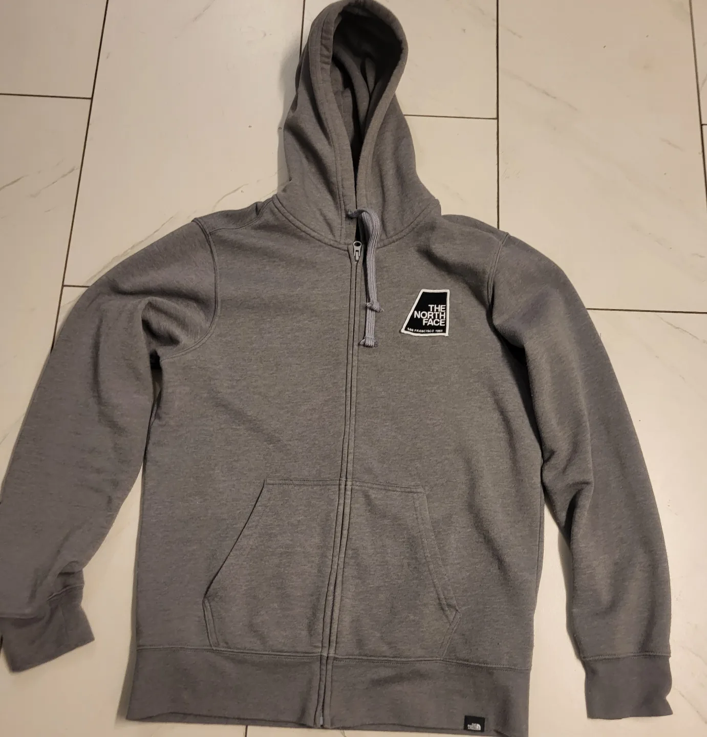 The North Face Grey Zip-Up Hoodie M thumbnail