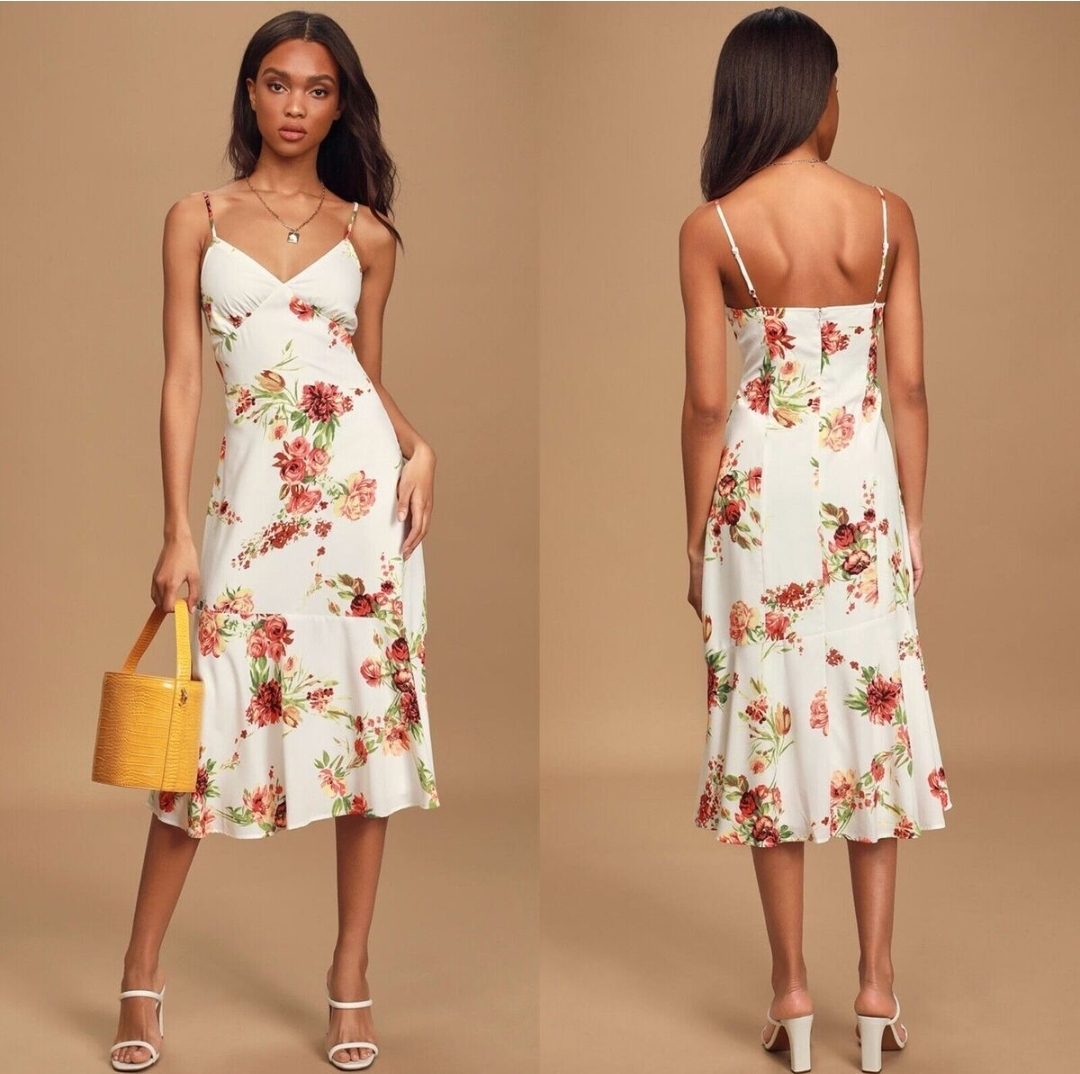 Lulus Floral Midi Dress