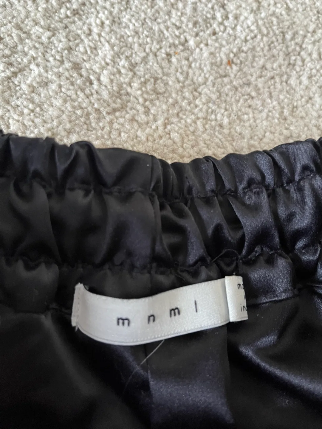 MNML Black Satin Shorts image indicator(2)