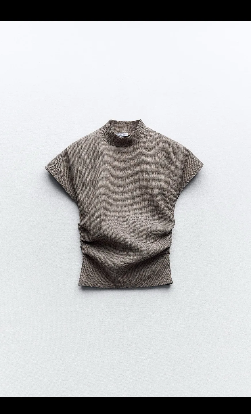 Zara Women's Matching Set: Textured Top & Wide-Leg Trousers image indicator(2)