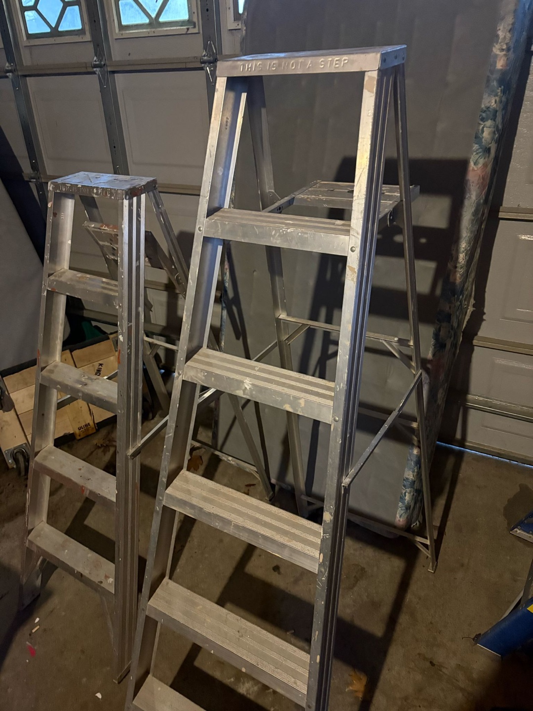 Aluminum Step Ladders - 2 Pack