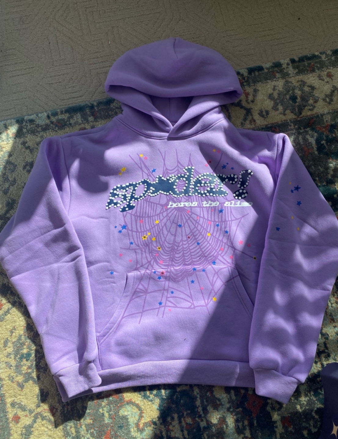 ‼️BRAND NEW Sp5der Hoodie - Purple
