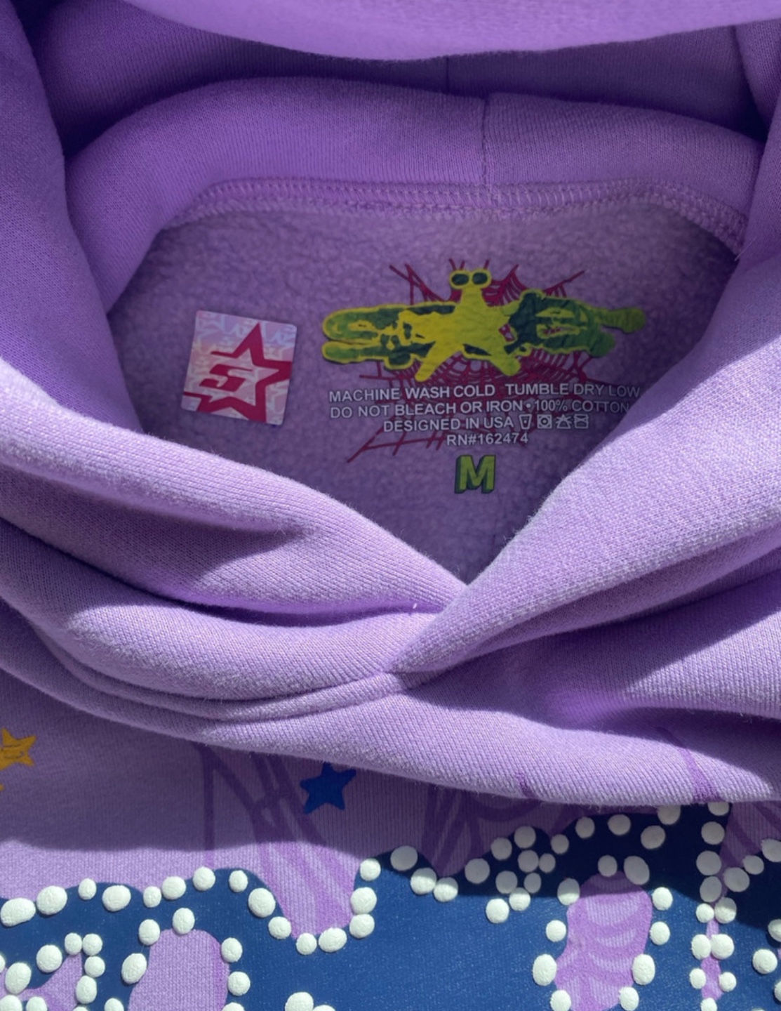 ‼️BRAND NEW Sp5der Hoodie - Purple - photo 2