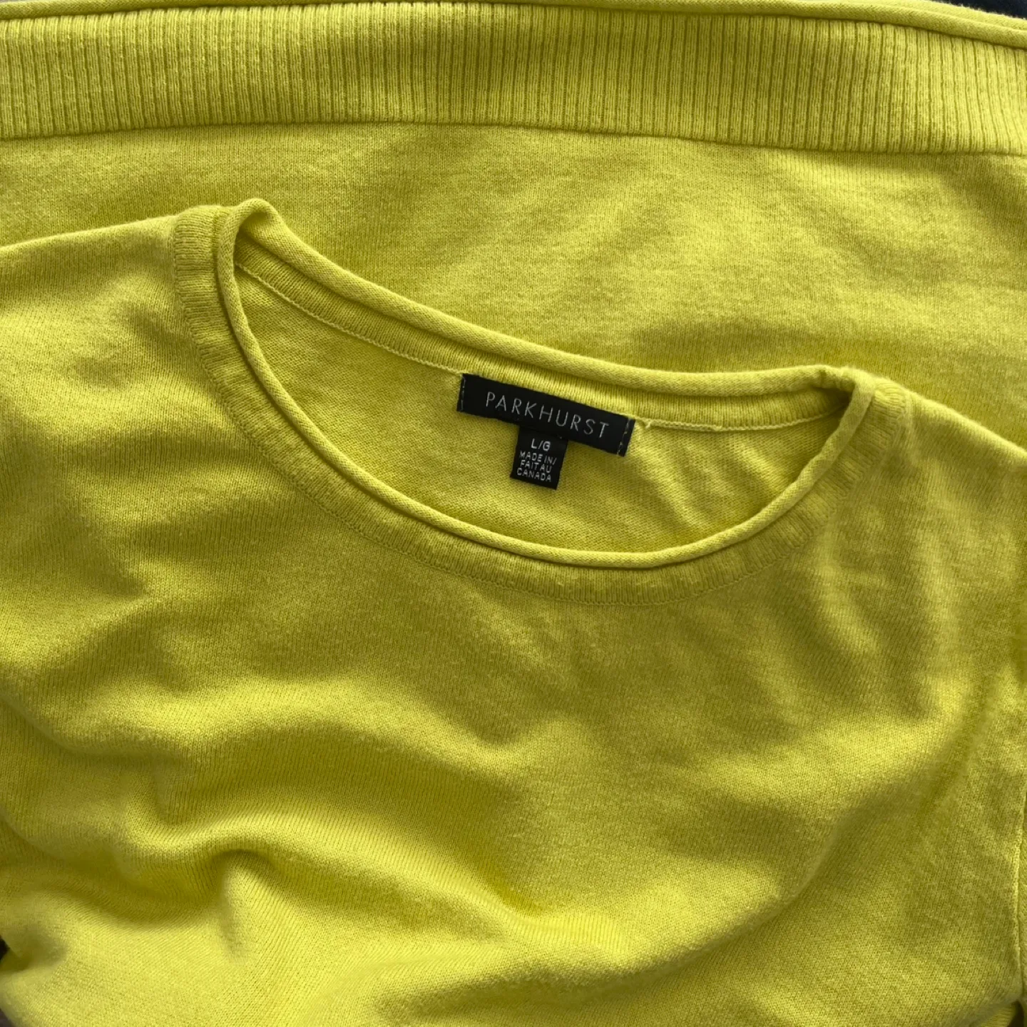 Parkhurst Lime Green Soft Cotton Sweater Large image indicator(2)