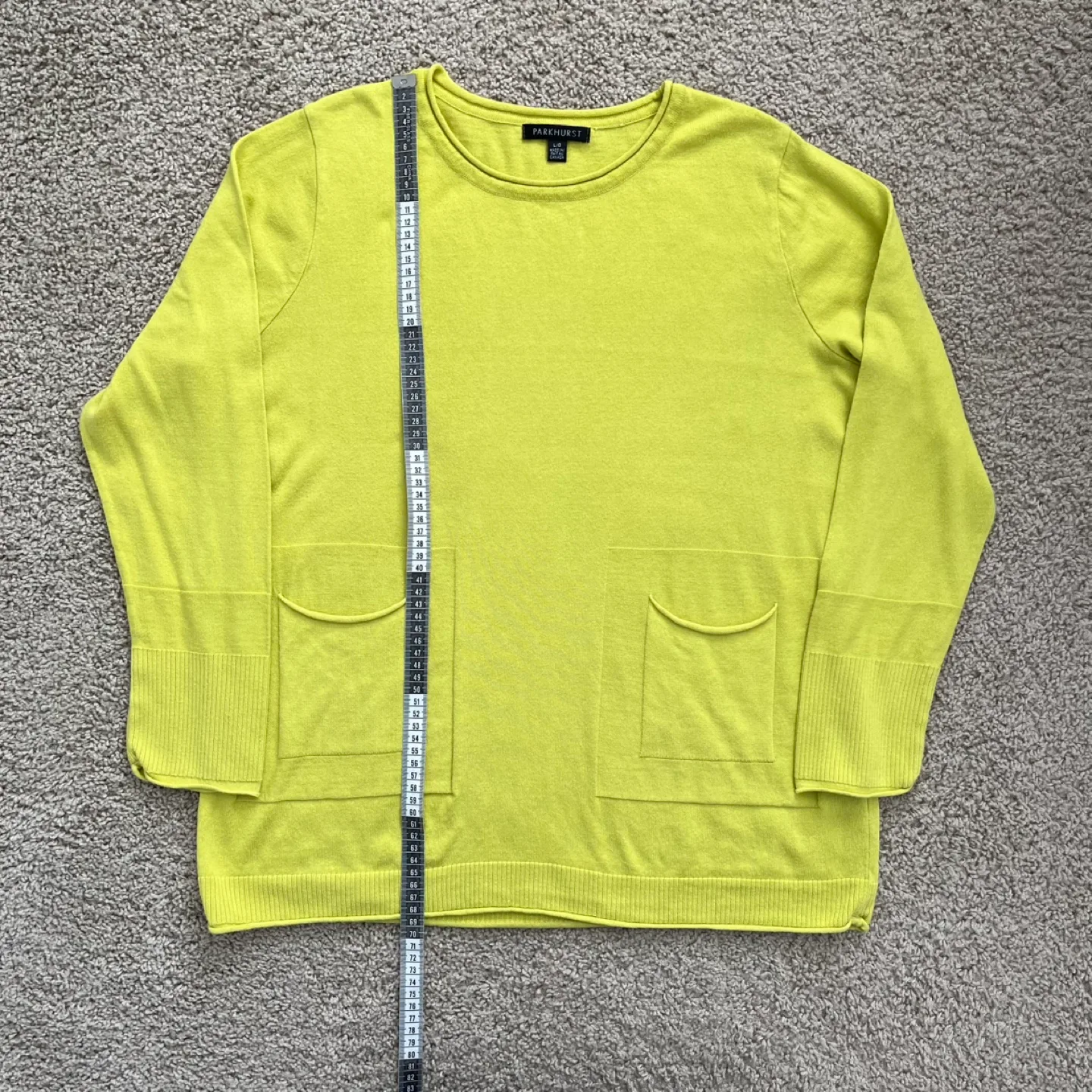 Parkhurst Lime Green Soft Cotton Sweater Large image indicator(7)