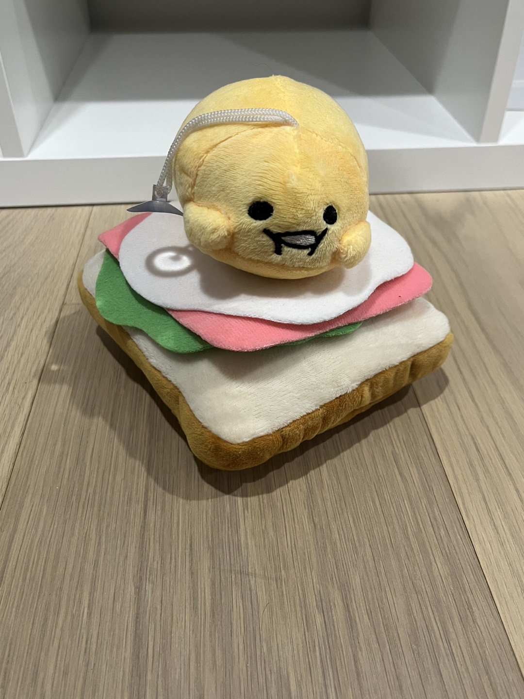Gudetama Egg Sandwich Plush Keychain