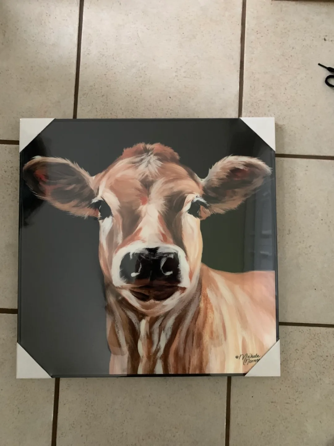 Cow Painting 20x20 Inches thumbnail