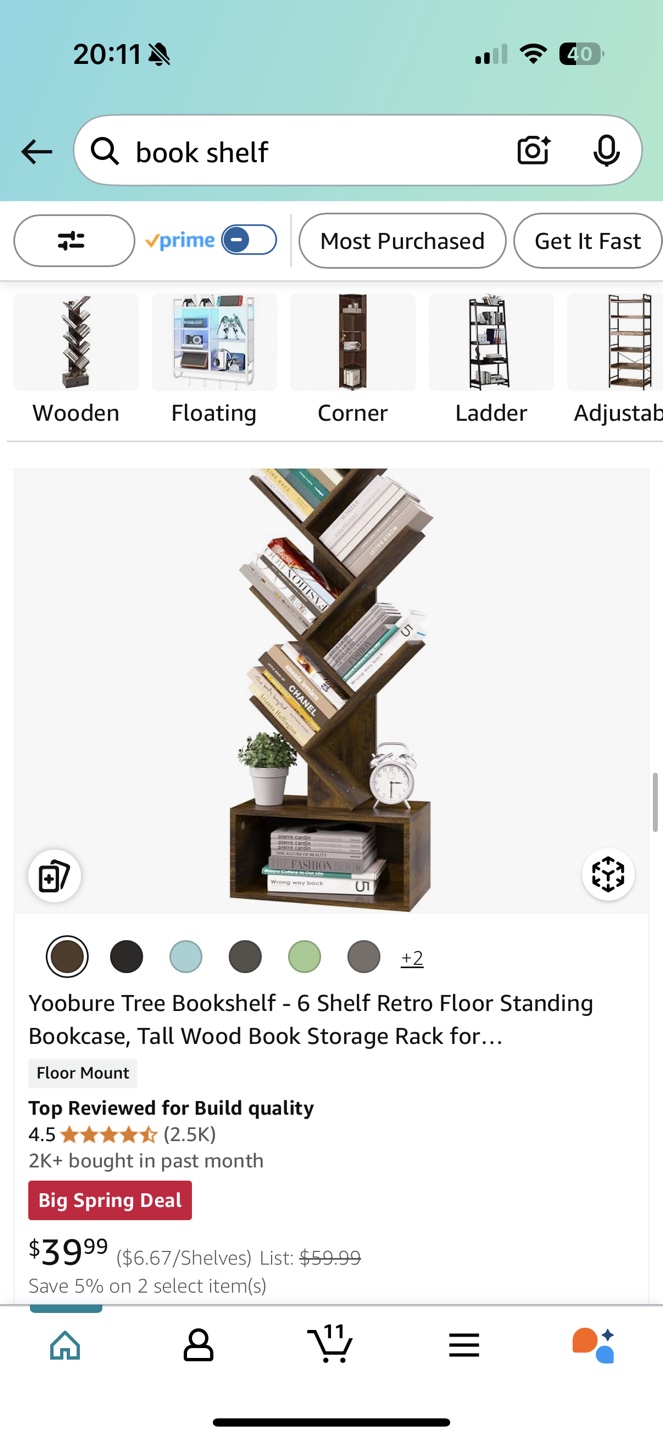 Tree Bookshelf - Standing Bookcase - photo 2