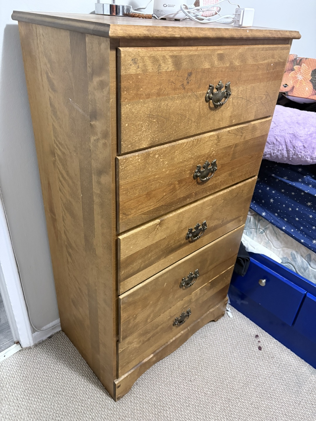 Five-Drawer Wooden Chest - photo 2