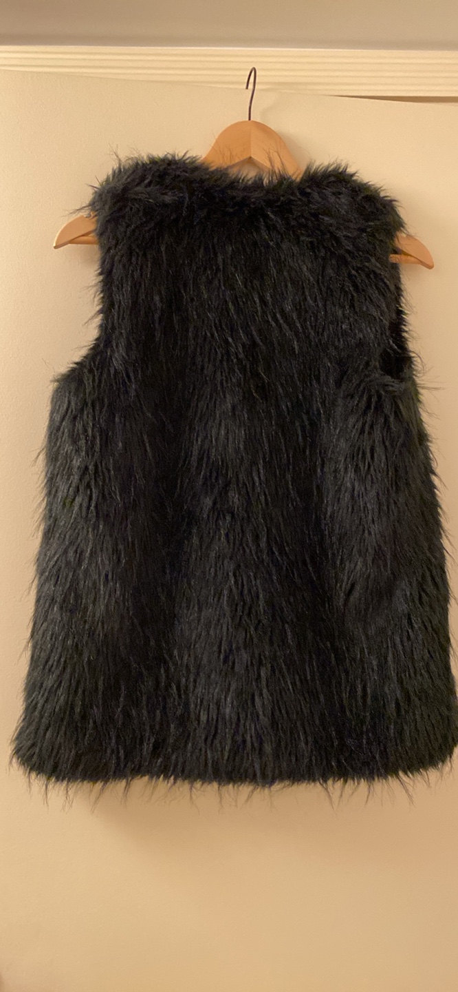 Dynamite Black Faux Fur Vest - photo 2