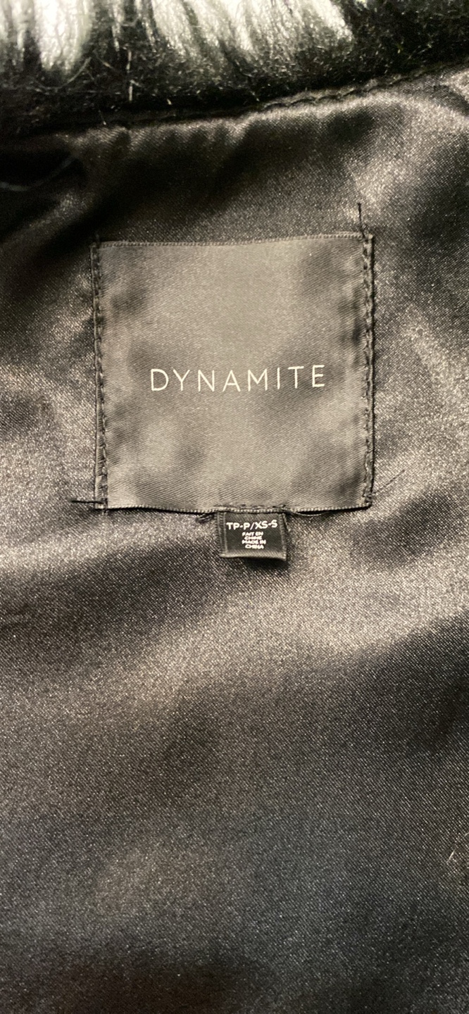 Dynamite Black Faux Fur Vest - photo 3