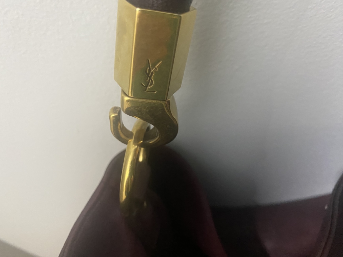 Yves Saint Laurent Burgundy Leather Tote Bag - photo 2